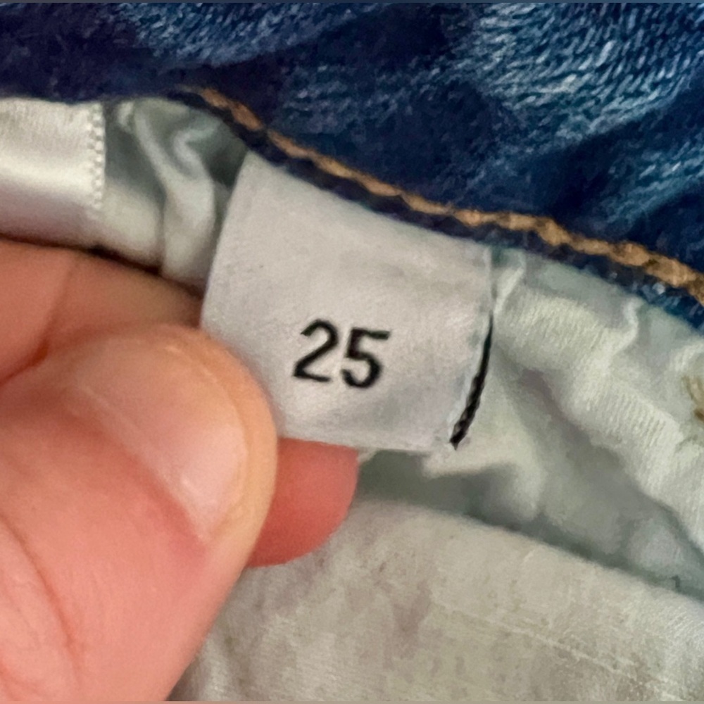 VERVET Raw Hem Cut-Off Denim Shorts - Size 25 - Picture 11 of 11